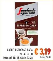 Offerta per Segafredo - Caffè Espresso Casa a 3,19€ in Conad City