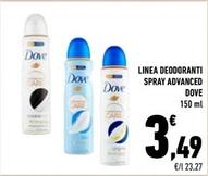 Offerta per Dove - Linea Deodoranti Spray Advanced a 3,49€ in Conad