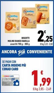 Offerta per Barilla - Biscotti Mulino Bianco a 2,25€ in Conad