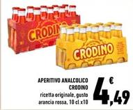 Offerta per Crodino - Aperitivo Analcolico  a 4,49€ in Conad