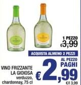 Offerta per La Gioiosa - Vino Frizzante a 3,99€ in Spesa Facile