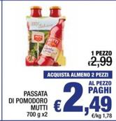 Offerta per Mutti - Passata Di Pomodoro a 2,99€ in Spesa Facile