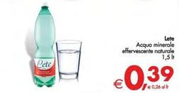Offerta per Lete - Acqua Minerale Effervescente Naturale a 0,39€ in Decò