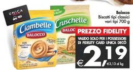 Offerta per Balocco - Biscotti Tipi Classici a 2,19€ in Decò