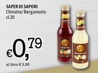 Offerta per Saper Di Sapori - Chinotto a 0,79€ in Famila