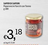 Offerta per Saper Di Sapori - Peperoncini Farciti Con Tonno a 3,18€ in Famila
