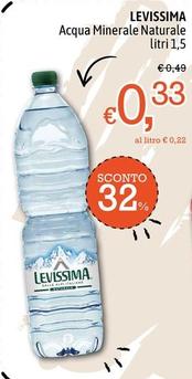 Offerta per Levissima - Acqua Minerale Naturale a 0,33€ in Famila