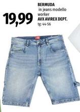Offerta per Bermuda In Jeans Modello Worker Avx Avirex Dept a 19,99€ in Famila