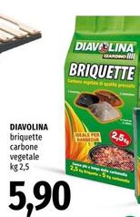 Offerta per Diavolina - Briquette Carbone Vegetale a 5,9€ in Famila
