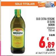 Offerta per Monini - Olio Extravergine Di Oliva a 6,89€ in Conad