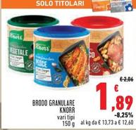 Offerta per Knorr - Brodo Granulare a 1,89€ in Conad