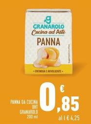 Offerta per Granarolo - Panna Da Cucina UHT a 0,85€ in Conad