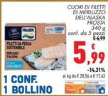 Offerta per Frosta - Cuori Di Filetti Di Merluzzo Dell'alaska a 5,99€ in Conad