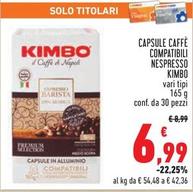 Offerta per Kimbo - Capsule Caffè Compatibili Nespresso a 6,99€ in Conad