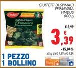 Offerta per Findus - Ciuffetti Di Spinaci Primavera a 3,39€ in Conad