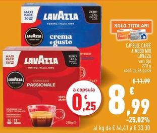 Offerta per Lavazza - Capsule Caffè A Modo Mio a 8,99€ in Conad