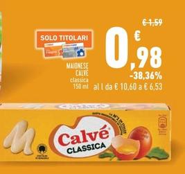 Offerta per Calvè - Maionese a 0,98€ in Conad