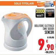 Offerta per Sencor - Bollitore Elettrico SWK 10010r a 9,9€ in Conad