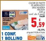 Offerta per Frosta - Cuori Di Filetti Di Merluzzo Dell'Alaska a 5,59€ in Conad