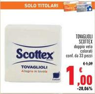 Offerta per Scottex - Tovaglioli a 1€ in Conad