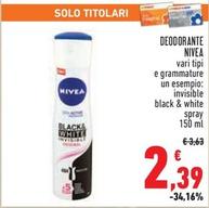 Offerta per Nivea - Deodorante a 2,39€ in Conad