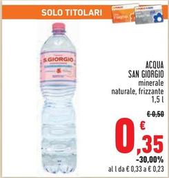 Offerta per San Giorgio - Acqua Minerale Naturale a 0,35€ in Conad City