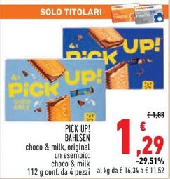 Offerta per Bahlsen - Pick Up! Choco & Milk a 1,29€ in Conad City