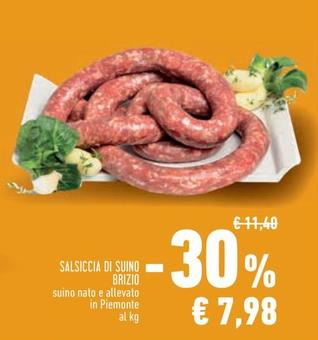 Offerta per Salsiccia Di Suino Brizio a 7,98€ in Conad City