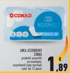 Offerta per Conad - Linea Assorbenti a 1,89€ in Conad City