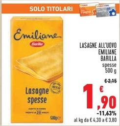 Offerta per Barilla - Lasagne All'Uovo Emiliane a 1,9€ in Conad City