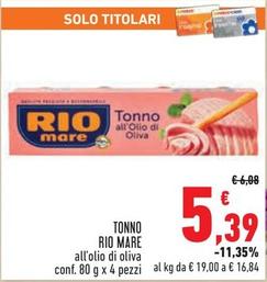 Offerta per Rio Mare - Tonno All'Olio Di Oliva a 5,39€ in Conad City