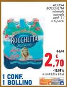 Offerta per Rocchetta - Acqua Minerale Naturale a 2,7€ in Conad City
