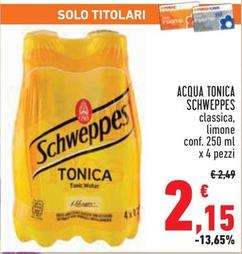 Offerta per Schweppes - Acqua Tonica a 2,15€ in Conad City