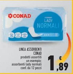 Offerta per Conad - Linea Assorbenti  a 1,89€ in Conad City
