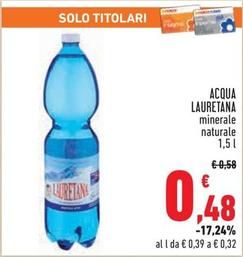 Offerta per Lauretana - Acqua a 0,48€ in Conad City