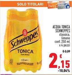 Offerta per Schweppes - Acqua Tonica a 2,15€ in Conad City