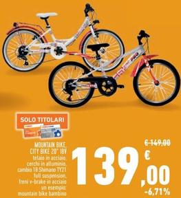 Offerta per Mountain bike a 139€ in Conad Superstore