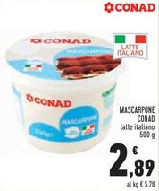 Offerta per Mascarpone a 2,89€ in Conad Superstore