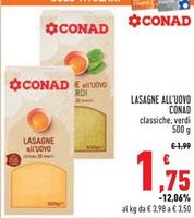 Offerta per Lasagne a 1,75€ in Conad Superstore