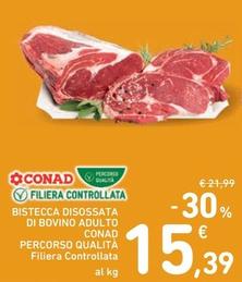 Offerta per Conad - Bistecca Disossata Di Bovino a 15,39€ in Spazio Conad