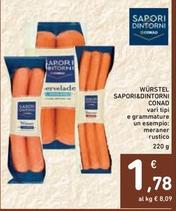 Offerta per Conad - Sapori&Dintorni Würstel a 1,78€ in Spazio Conad