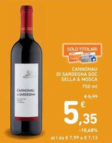 Offerta per Sella & Mosca - Cannonau Di Sardegna Doc a 5,35€ in Spazio Conad