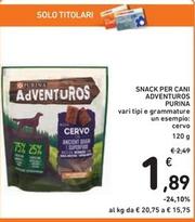 Offerta per Purina - Snack Per Cani Adventuros a 1,89€ in Spazio Conad