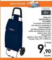 Offerta per Colombo - Trolley Spesa Rolly a 9,9€ in Spazio Conad