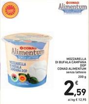 Offerta per Conad - Mozzarella Di Bufala Campana DOP Alimentum a 2,59€ in Spazio Conad