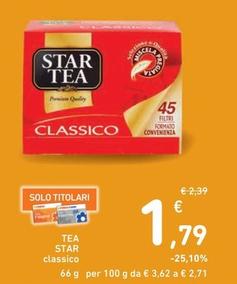 Offerta per Star Tea - Tea a 1,79€ in Spazio Conad