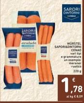 Offerta per Conad - Würstel Sapori & Dintorni a 1,78€ in Spazio Conad