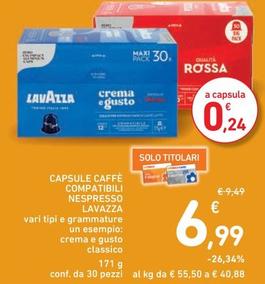 Offerta per Lavazza - Capsule Caffè Compatibili a 6,99€ in Spazio Conad