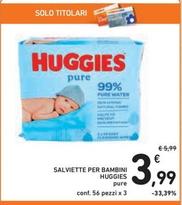 Offerta per Huggies - Salviette Per Bambini a 3,99€ in Spazio Conad