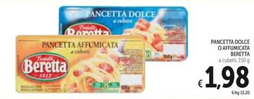 Offerta per Beretta - Pancetta Dolce O Affumicata a 1,98€ in Spazio Conad
